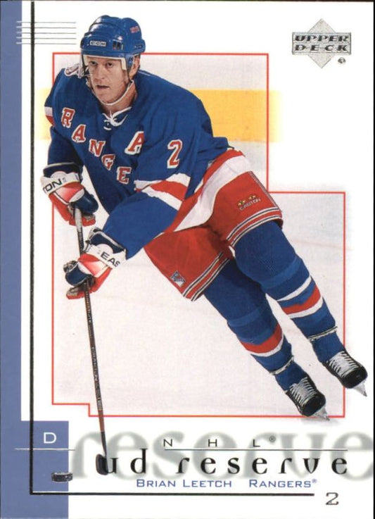 NHL 2000-01 UD Reserve - No 58 - Brian Leetch