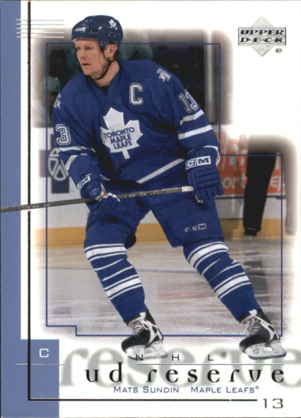 NHL 2000-01 UD Reserve - No 81 - Mats Sundin