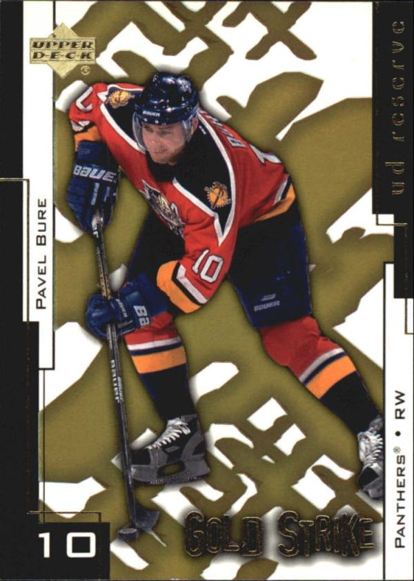 NHL 2000-01 UD Reserve Gold Strike - No GS5 - Pavel Bure