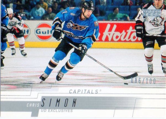 NHL 2000-01 Upper Deck Exclusives Tier 1 - No 174 - Chris Simon