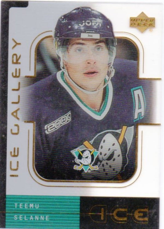 NHL 2000-01 Upper Deck Ice Gallery - No IG 1 - Teemu Selanne