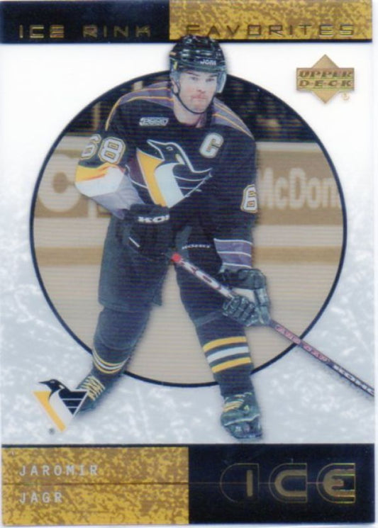 NHL 2000-01 Upper Deck Ice Rink Favorites - No FP9 - Jaromir Jagr