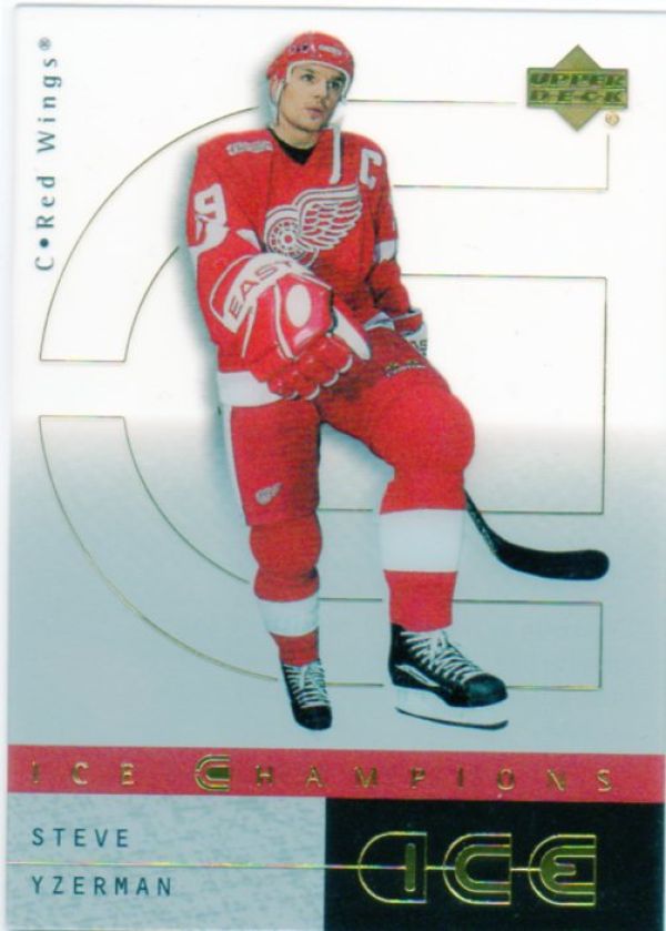 NHL 2000-01 Upper Deck Ice Champions - No IC3 - Steve Yzerman