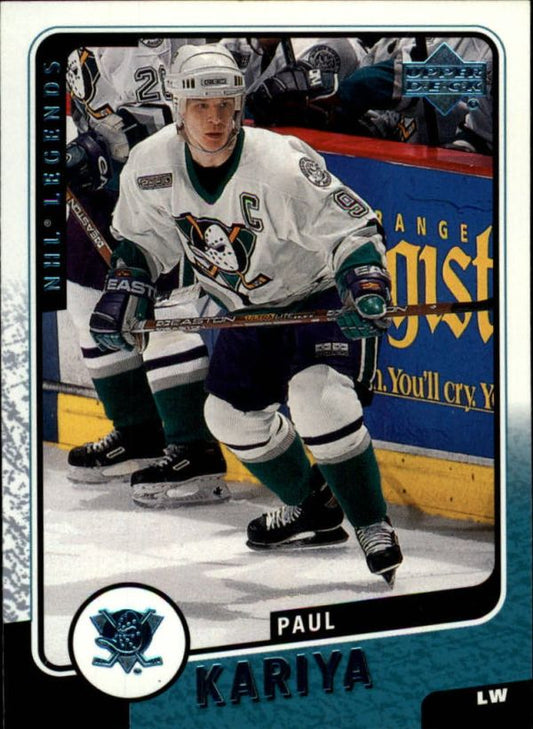 NHL 2000-01 Upper Deck Legends - No 1 - Paul Kariya