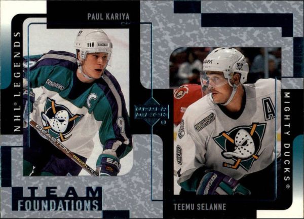 NHL 2000-01 Upper Deck Legends - No 3 - Kariya / Selanne