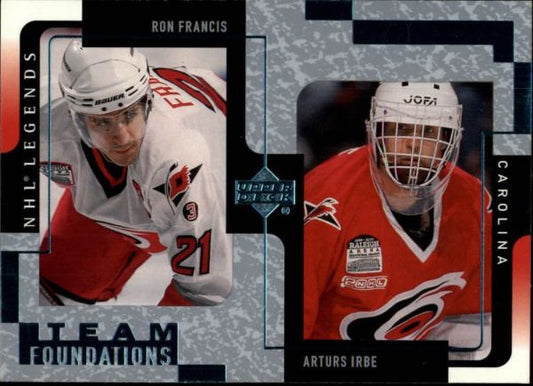 NHL 2000-01 Upper Deck Legends - No 24 - Irbe / Francis