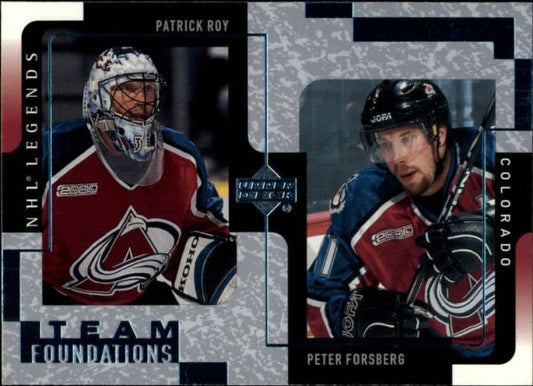 NHL 2000-01 Upper Deck Legends - No 36 - Roy/Forsberg