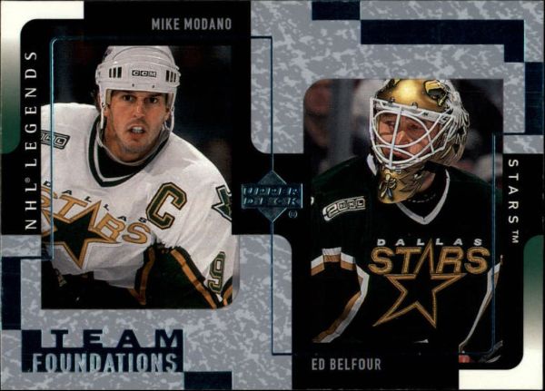 NHL 2000-01 Upper Deck Legends - No 40 - Belfour/Modano