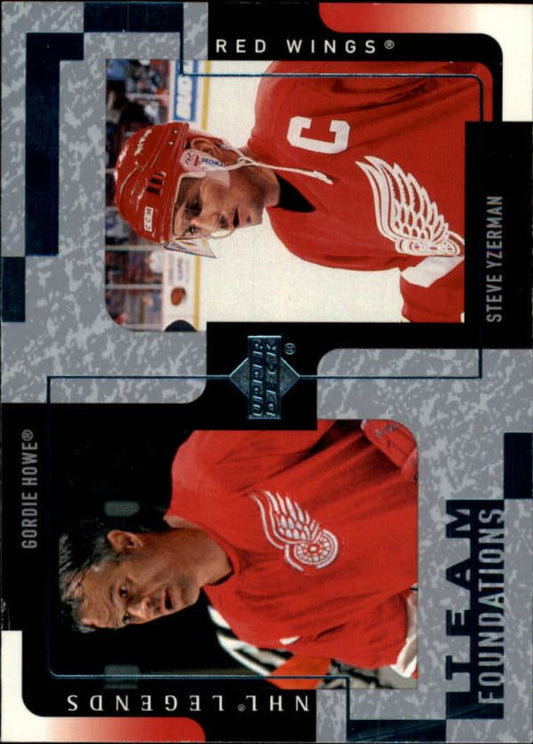 NHL 2000-01 Upper Deck Legends - No 47 - Howe/Yzerman