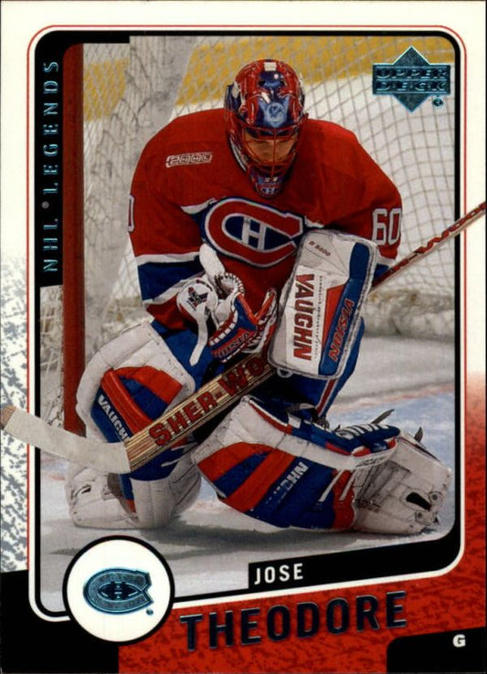 NHL 2000-01 Upper Deck Legends - No 72 - Jose Theodore