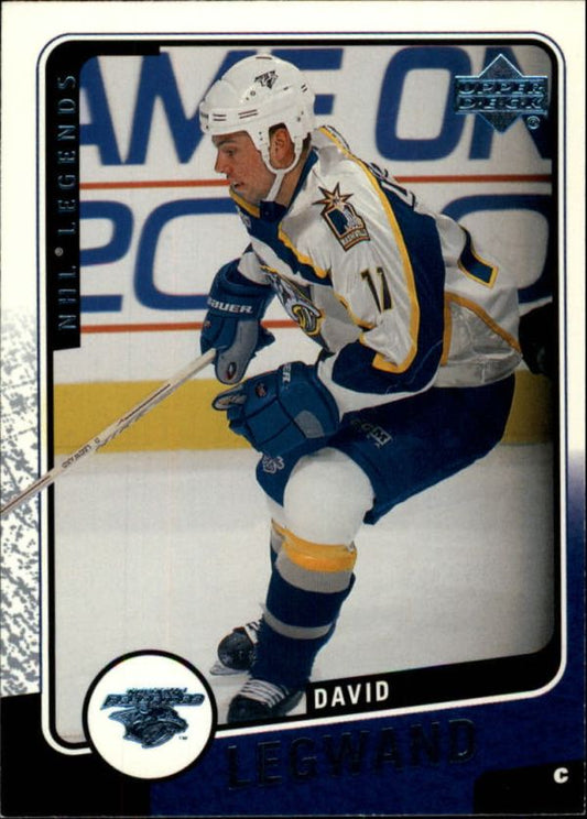 NHL 2000-01 Upper Deck Legends - No 74 - David Legwand