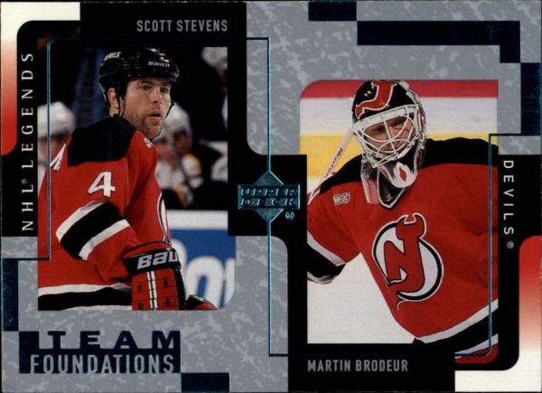 NHL 2000-01 Upper Deck Legends - No 79 - Brodeur/Stevens