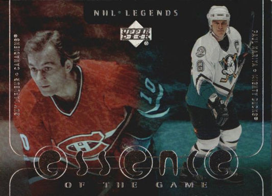 NHL 2000-01 Upper Deck Legends Essence of the Game - No EG1 - Lafleur/Kariya