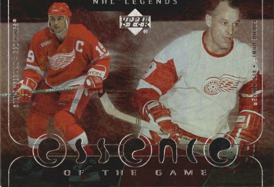 NHL 2000-01 Upper Deck Legends Essence of the Game - No EG8 - Yzerman/Howe