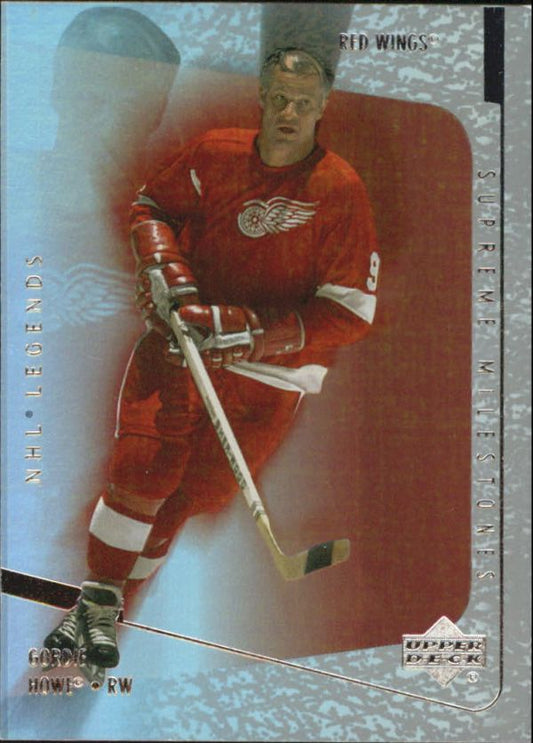 NHL 2000-01 Upper Deck Legends Supreme Milestones - No SM2 - Gordie Howe