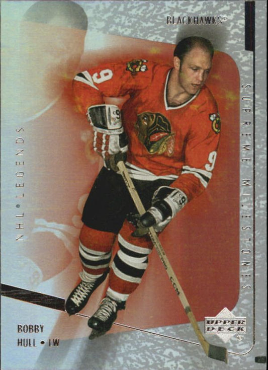 NHL 2000-01 Upper Deck Legends Supreme Milestones - No SM3 - Bobby Hull