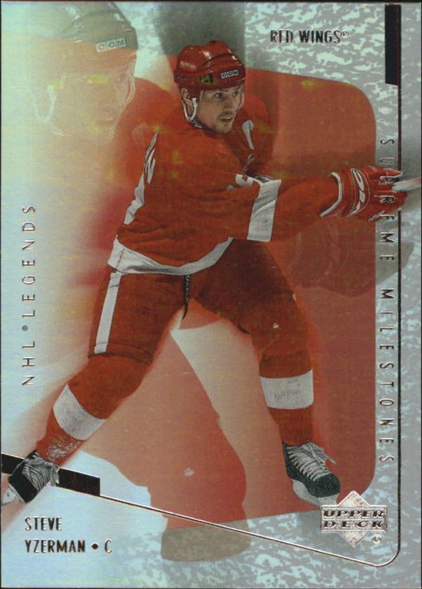 NHL 2000-01 Upper Deck Legends Supreme Milestones - No SM5 - Steve Yzerman