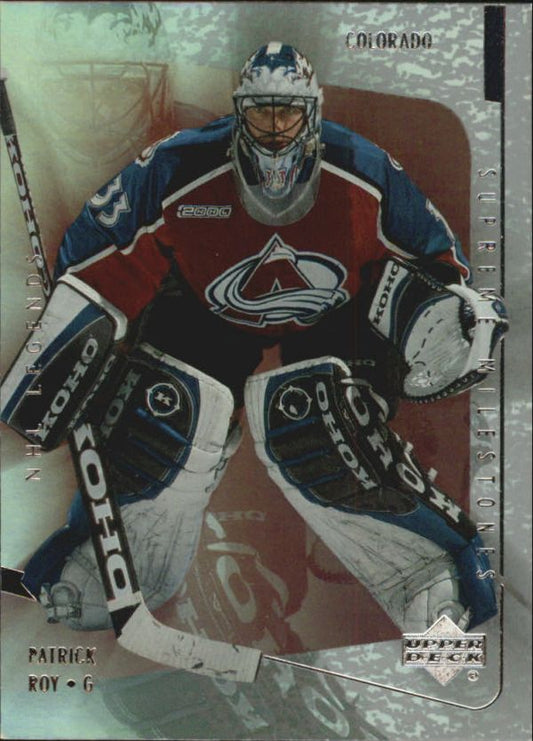 NHL 2000-01 Upper Deck Legends Supreme Milestones - No SM9 - Patrick Roy