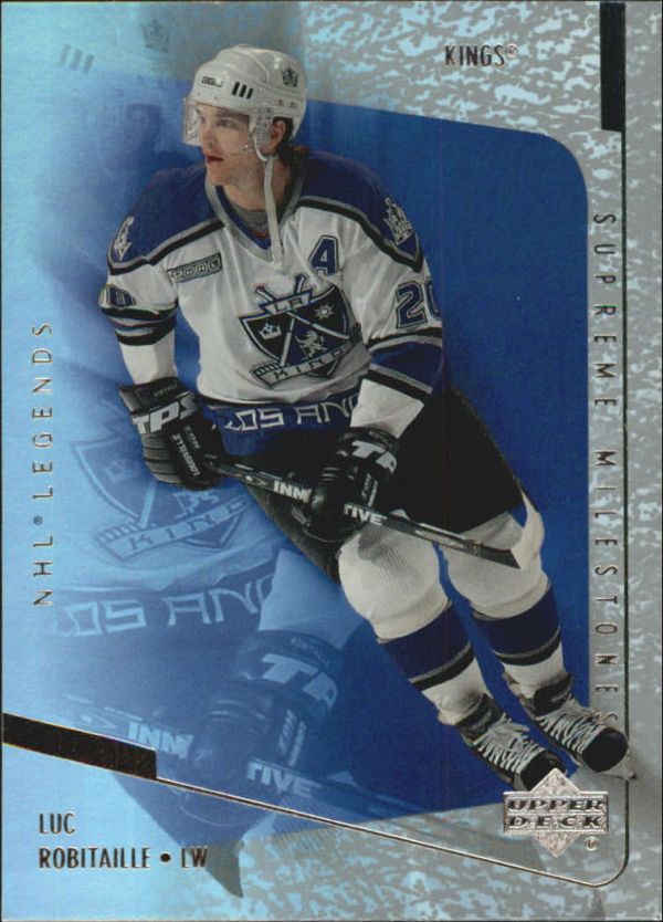 NHL 2000-01 Upper Deck Legends Supreme Milestones - No SM10 - Luc Robitaille