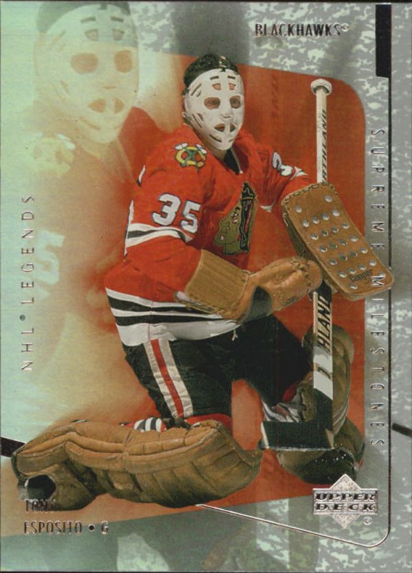 NHL 2000-01 Upper Deck Legends Supreme Milestones - No SM14 - Tony Esposito