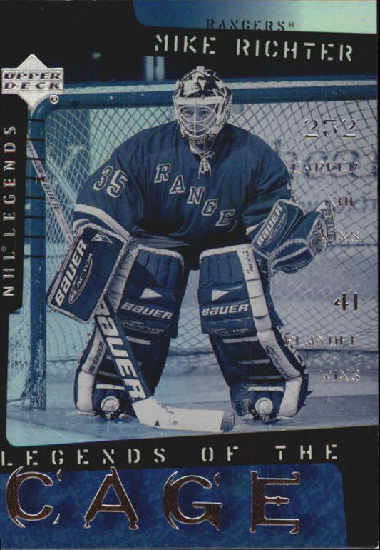 NHL 2000-01 Upper Deck Legends of the Cage - No LC7 - Mike Richter