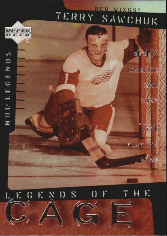 NHL 2000-01 Upper Deck Legends of the Cage - No LC9 - Terry Sawchuk