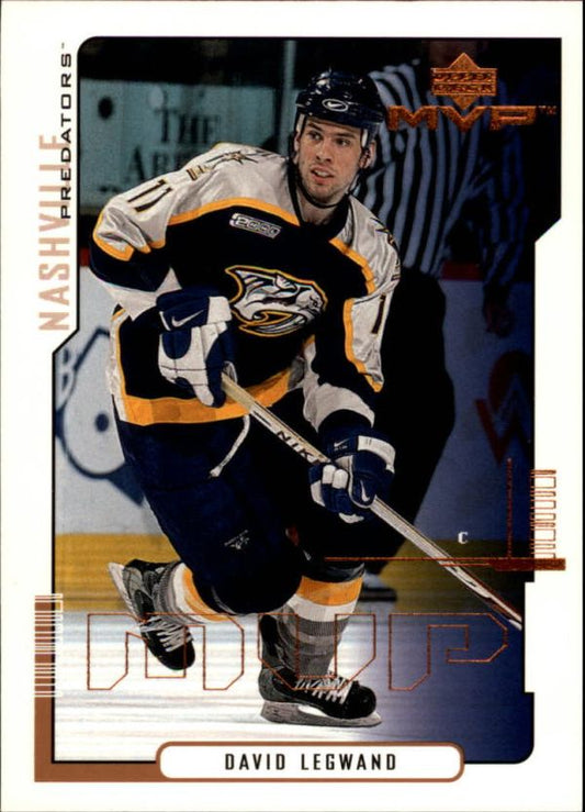 NHL 2000-01 Upper Deck MVP - No 98 - David Legwand