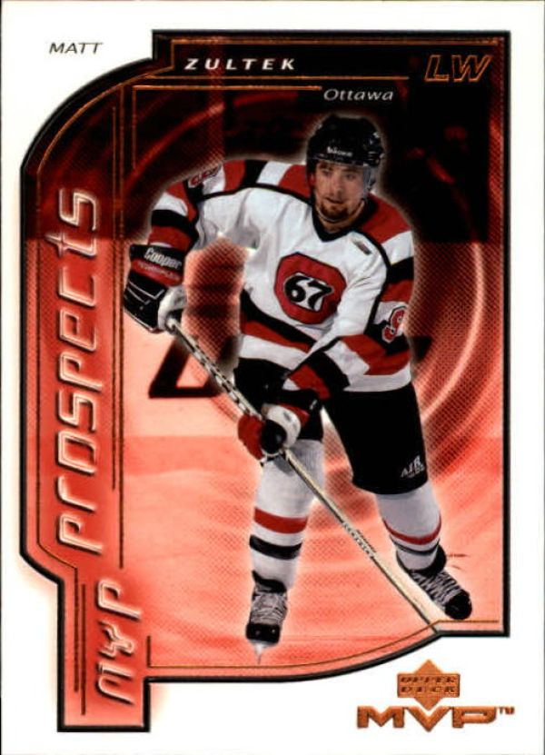 NHL 2000-01 Upper Deck MVP - No. 213 - Matt Zulter