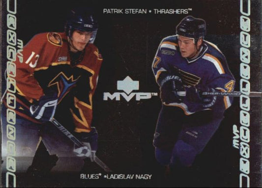 NHL 2000-01 Upper Deck MVP Excellence - No ME8 - Patrik Stefan / Ladislav Nagy