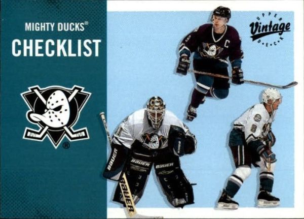 NHL 2000-01 Upper Deck Vintage - No 11 - Kariya/Hebert/Selanne