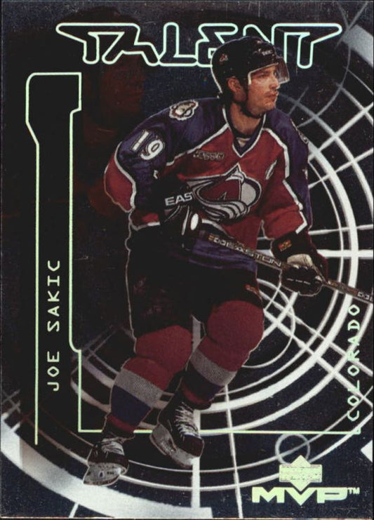 NHL 2000-01 Upper Deck MVP Talent - No M4 - Joe Sakic