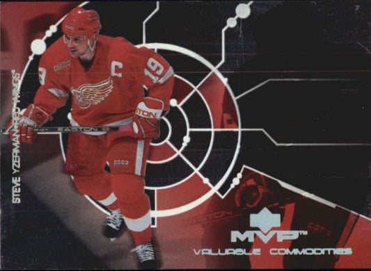 NHL 2000-01 Upper Deck MVP Valuable Commodities - No VC5 - Steve Yzerman