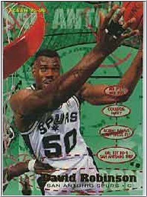 NBA 1995-96 Fleer - No 173 - David Robinson