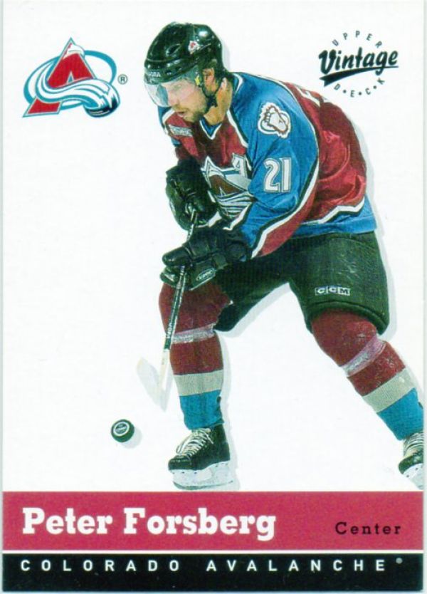 NHL 2000-01 Upper Deck Vintage - No 92 - Peter Forsberg