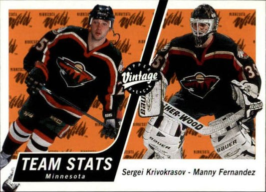 NHL 2000-01 Upper Deck Vintage - No 185 - Krivokrasov/Fernandez