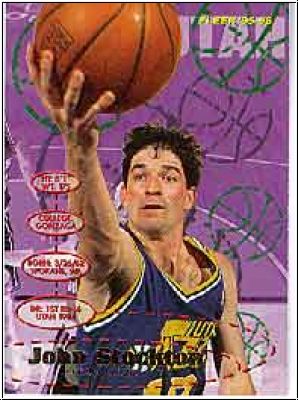 NBA 1995-96 Fleer - No 190 - John Stockton