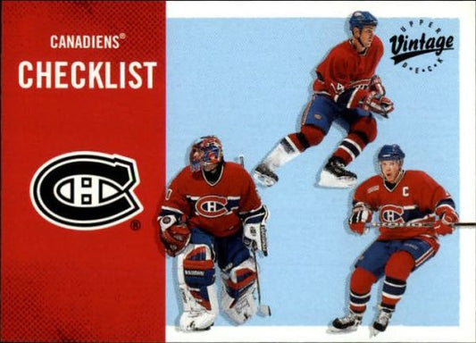 NHL 2000-01 Upper Deck Vintage - No 196 - Linden/Theodore/Koivu