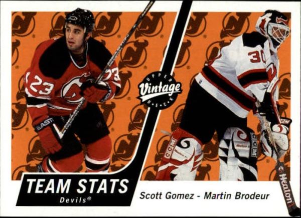 NHL 2000-01 Upper Deck Vintage - No 222 - Gomez/Brodeur