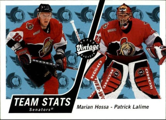 NHL 2000-01 Upper Deck Vintage - No 259 - Hossa/Lalime