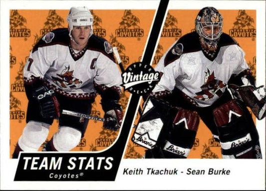 NHL 2000-01 Upper Deck Vintage - No 284 - Tkachuk/Burke