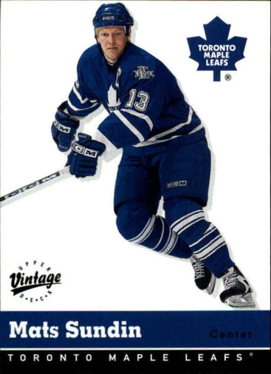 NHL 2000-01 Upper Deck Vintage - No 334 - Mats Sundin