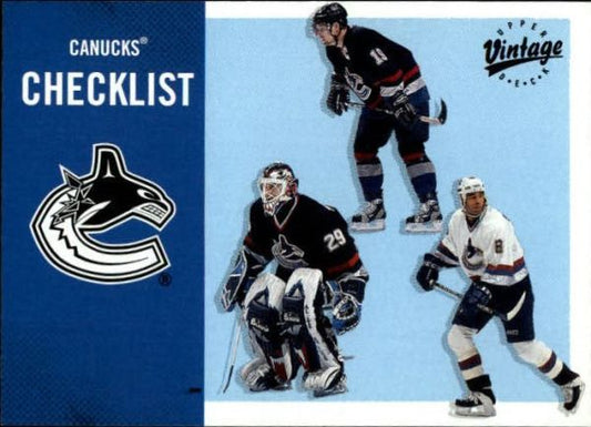 NHL 2000-01 Upper Deck Vintage - No 357 - Naslund/Potvin/Brashear