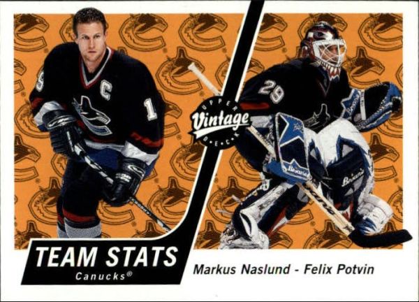 NHL 2000-01 Upper Deck Vintage - No 358 - Naslund/Potvin