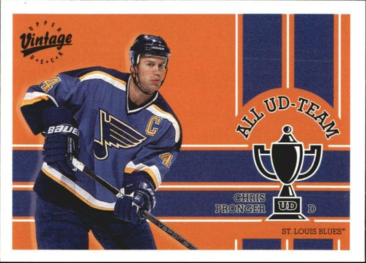 NHL 2000-01 Upper Deck Vintage All UD Team - No UD3 - Chris Pronger