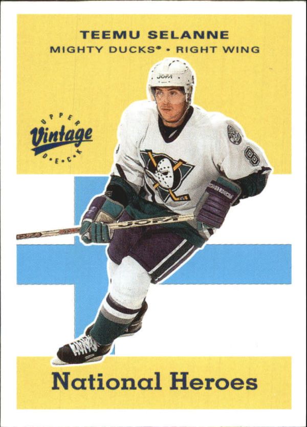 NHL 2000-01 Upper Deck Vintage National Heroes - No NH2 - Teemus Selanne