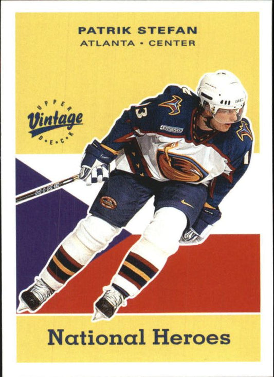 NHL 2000-01 Upper Deck Vintage National Heroes - No NH3 - Patrik Stefan