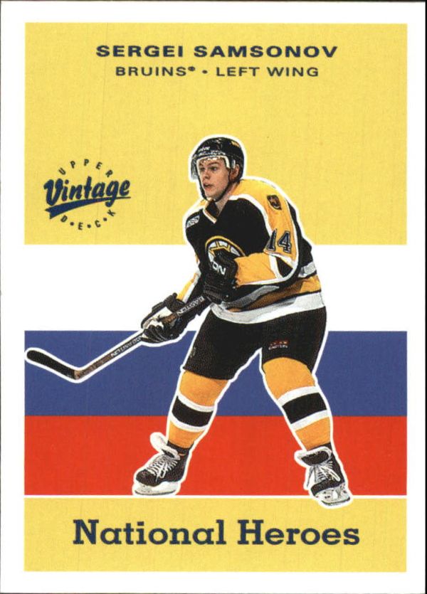 NHL 2000-01 Upper Deck Vintage National Heroes - No NH4 - Sergei Samsonov