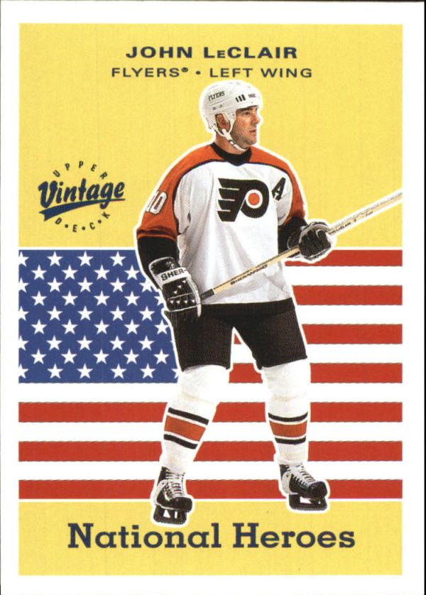 NHL 2000-01 Upper Deck Vintage National Heroes - No NH17 - John LeClair