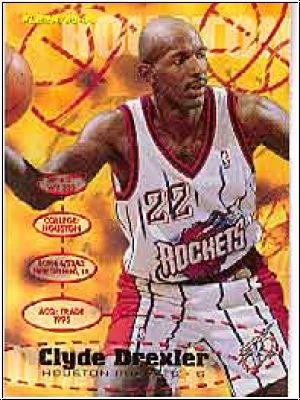 NBA 1995-96 Fleer - No 221 - Clyde Drexler