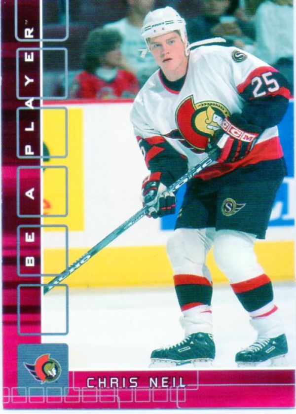 NHL 2001-02 BAP Memorabilia Ruby - No 325 - Chris Neil